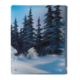Bob Ross - Winter Paradise 9-Pocket Zippered PRO-BINDER for Tabletop Ultra PRO International Bob Ross - Winter Paradise 9-Pocket Zippered PRO-BINDER for Tabletop Ultra PRO International