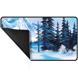 Bob Ross - Winter Paradise Black Stitched Playmat for Tabletop Gaming - E-16523 - Ultra PRO - Ultra PRO International