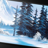 Bob Ross - Winter Paradise Black Stitched Playmat for Tabletop Gaming - E-16523 - Ultra PRO - Ultra PRO International