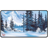 Bob Ross - Winter Paradise Black Stitched Playmat for Tabletop Gaming - E-16523 - Ultra PRO - Ultra PRO International