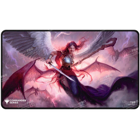 Commander Series 5 - Three Color Wedge - Kaalia (Fan - Voted) Black Stitched Playmat for Magic: The Gathering - E - 38477 - Ultra PRO International - Ultra PRO International