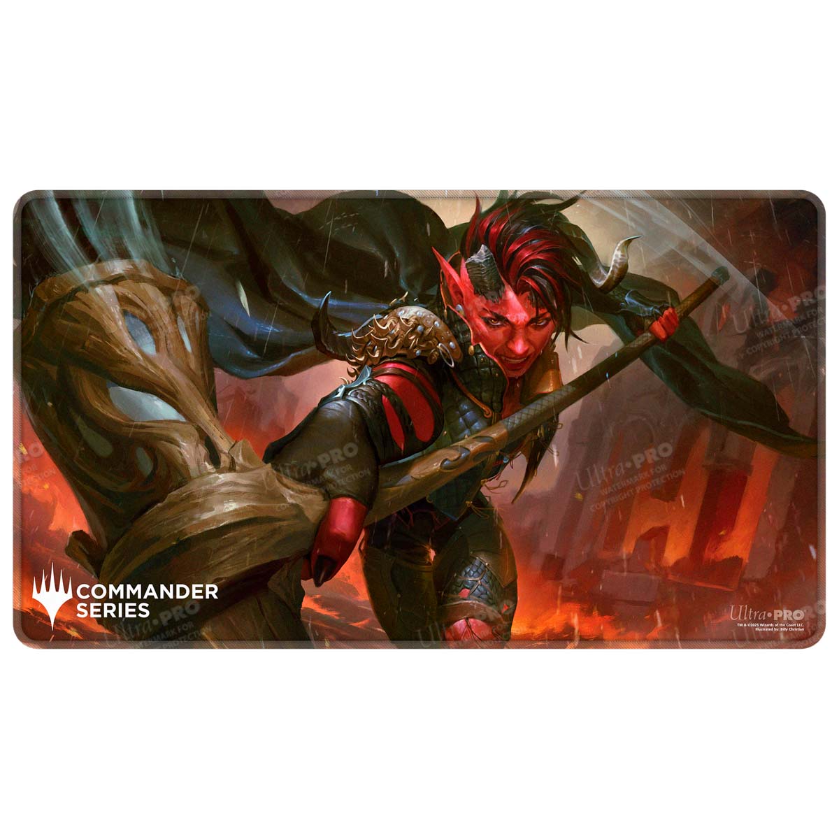 Commander Series 7 Karlach, Fury of Avernus Stitched Playmat for Magic: The Gathering - E - 38782 - Ultra PRO International - Ultra PRO International