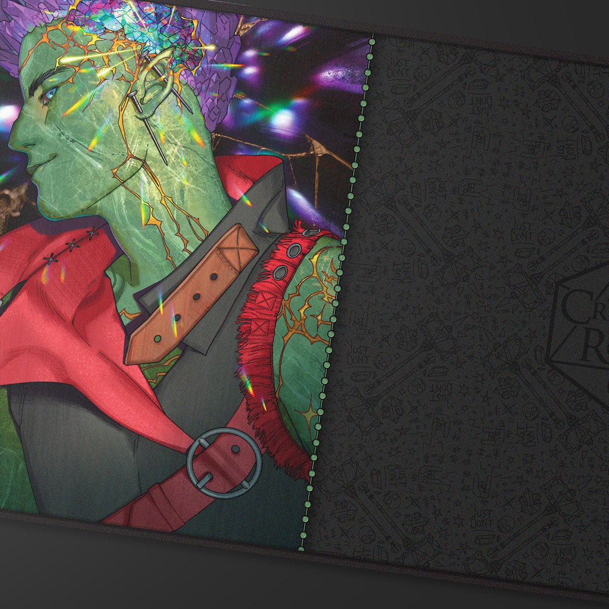 Critical Role: Bells Hells - Portrait Series Ashton Greymoore Black-Stitched Playmat for Tabletop Gaming - 32030 - Ultra PRO- Ultra PRO International