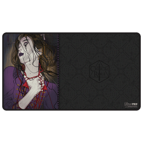 Critical Role: Bells Hells - Portrait Series Laudna Black-Stitched Playmat for Tabletop Gaming - 32035 - Ultra PRO- Ultra PRO International
