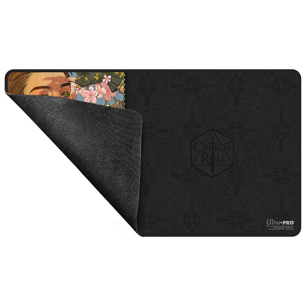 Critical Role: Bells Hells - Portrait Series Orym of the Air Ashari Black-Stitched Playmat for Tabletop Gaming - 32036 - Ultra PRO- Ultra PRO International