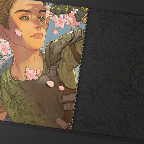 Critical Role: Bells Hells - Portrait Series Orym of the Air Ashari Black-Stitched Playmat for Tabletop Gaming - 32036 - Ultra PRO- Ultra PRO International