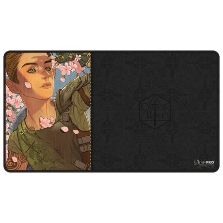 Critical Role: Bells Hells - Portrait Series Orym of the Air Ashari Black-Stitched Playmat for Tabletop Gaming - 32036 - Ultra PRO- Ultra PRO International