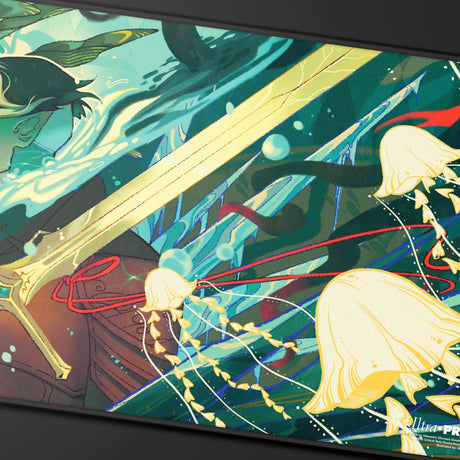 Critical Role Radiants: The Mighty Nein Fjord Stone Black - Stitched Playmat for Tabletop Gaming - E-LE17747 - Ultra PRO International - Ultra PRO International