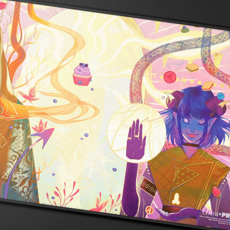 Critical Role Radiants: The Mighty Nein Jester Lavorre Black - Stitched Playmat for Tabletop Gaming - E-LE17748 - Ultra PRO International - Ultra PRO International