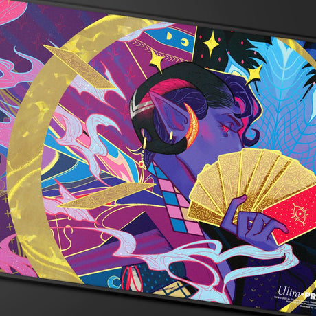 Critical Role Radiants: The Mighty Nein Mollymauk Tealeaf Black - Stitched Playmat for Tabletop Gaming - E-LE17749 - Ultra PRO International - Ultra PRO International