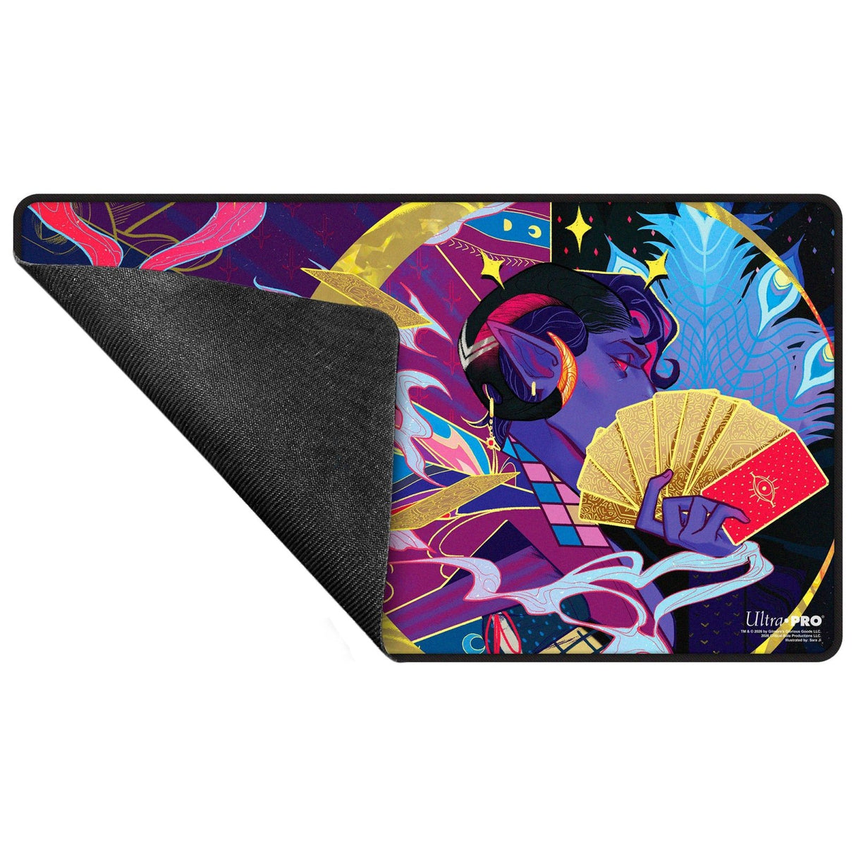 Critical Role Radiants: The Mighty Nein Mollymauk Tealeaf Black - Stitched Playmat for Tabletop Gaming - E-LE17749 - Ultra PRO International - Ultra PRO International