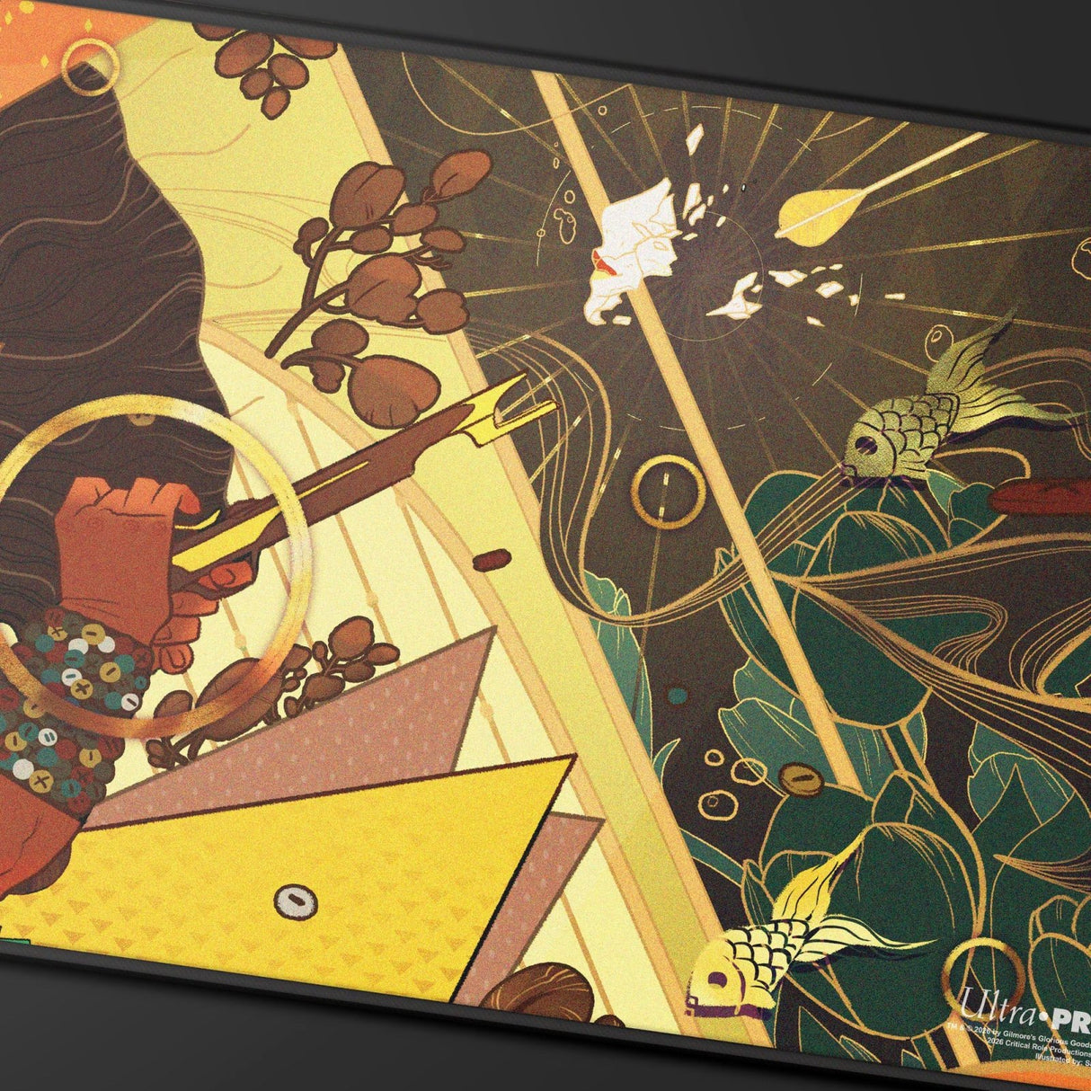 Critical Role Radiants: The Mighty Nein Veth Brenatto Black - Stitched Playmat for Tabletop Gaming - E-LE17750 - Ultra PRO International - Ultra PRO International