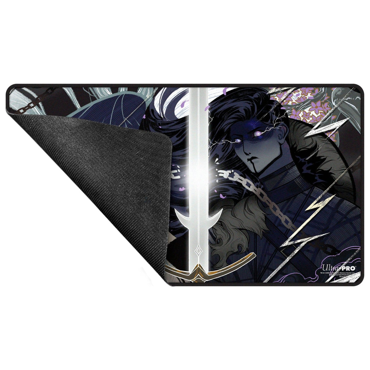 Critical Role Radiants: The Mighty Nein Yasha Nydoorin Black - Stitched Playmat for Tabletop Gaming - E-LE17751 - Ultra PRO International - Ultra PRO International