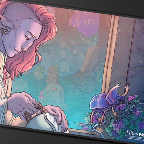 Critical Role: The Mighty Nein - Illustrated: Caduceus Clay Black-Stitched Playmat for Tabletop Gaming - E-32156 - Ultra PRO- Ultra PRO International