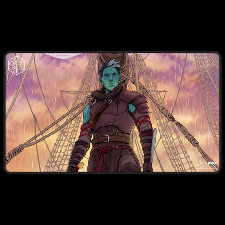 Critical Role: The Mighty Nein - Illustrated: Fjord Stone Black-Stitched Playmat for Tabletop Gaming - E-32159 - Ultra PRO- Ultra PRO International