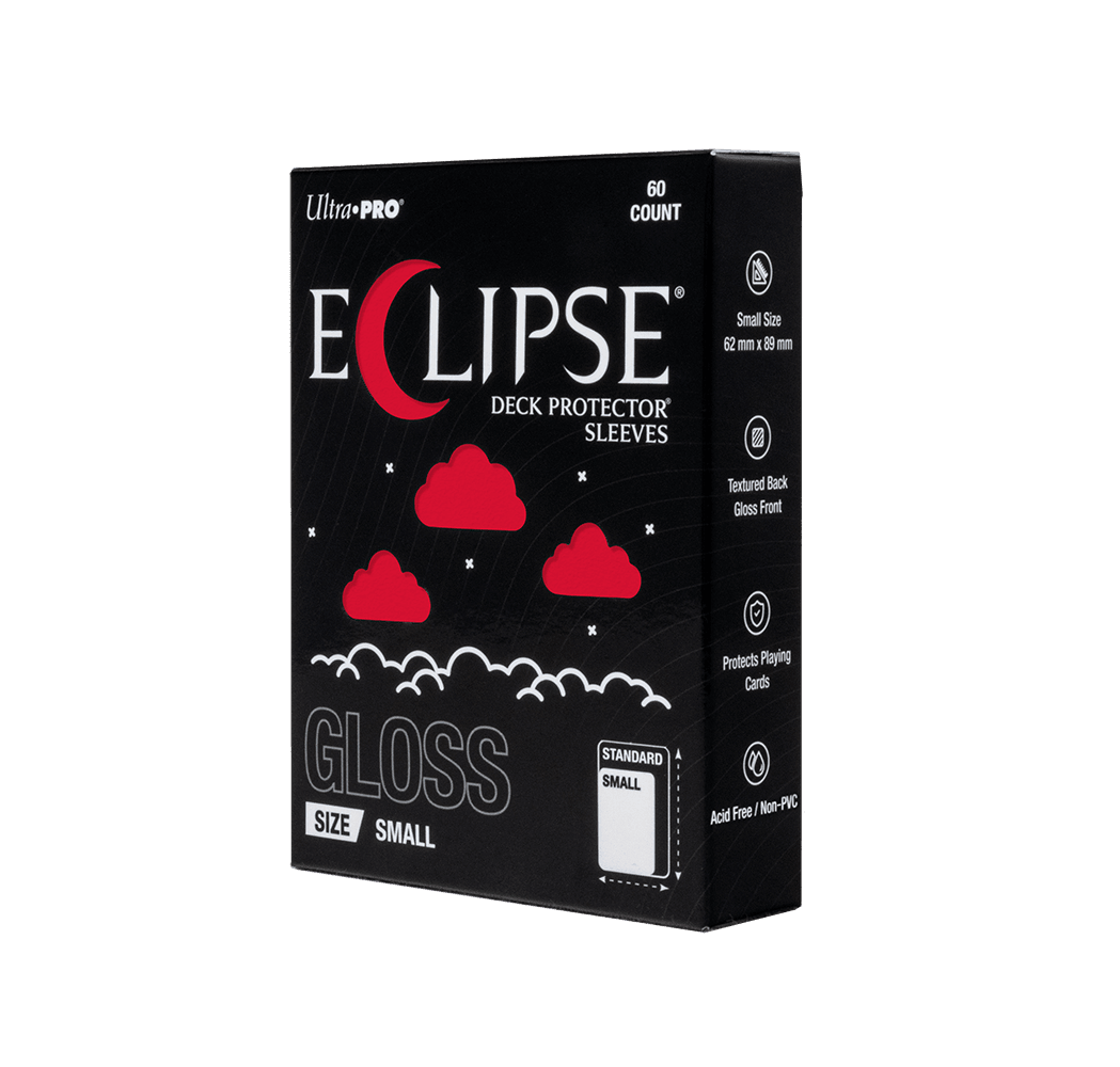 ECLIPSE® Gloss Small DECK PROTECTOR® Sleeves: Apple Red - 60ct - E-16714 - Ultra PRO- Ultra PRO International