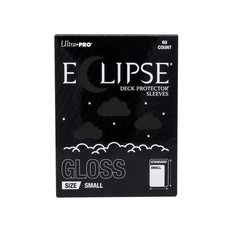 ECLIPSE® Gloss Small DECK PROTECTOR® Sleeves: Jet Black - 60ct - E-16710 - Ultra PRO- Ultra PRO International