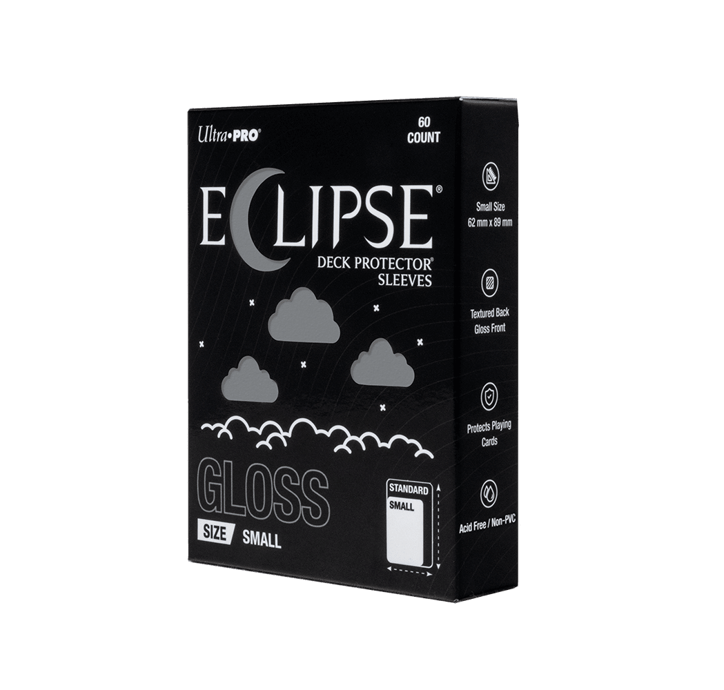ECLIPSE® Gloss Small DECK PROTECTOR® Sleeves: Smoke Grey - 60ct - E-16719 - Ultra PRO- Ultra PRO International