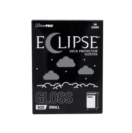 ECLIPSE® Gloss Small DECK PROTECTOR® Sleeves: Smoke Grey - 60ct - E-16719 - Ultra PRO- Ultra PRO International