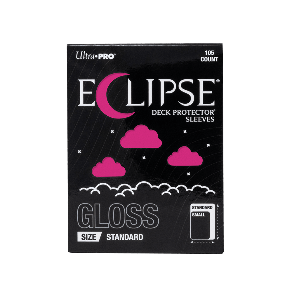 ECLIPSE® Gloss Standard DECK PROTECTOR® Sleeves: Hot Pink - 105ct - E-16708 - Ultra PRO- Ultra PRO International