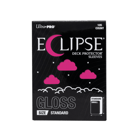 ECLIPSE® Gloss Standard DECK PROTECTOR® Sleeves: Hot Pink - 105ct - E-16708 - Ultra PRO- Ultra PRO International