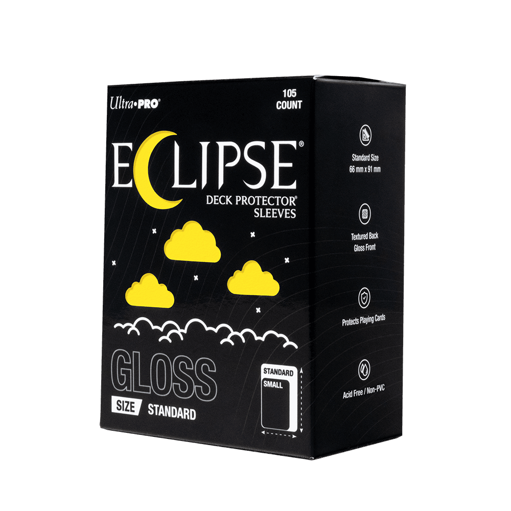ECLIPSE® Gloss Standard DECK PROTECTOR® Sleeves: Lemon Yellow - 105ct - E-16707 - Ultra PRO- Ultra PRO International