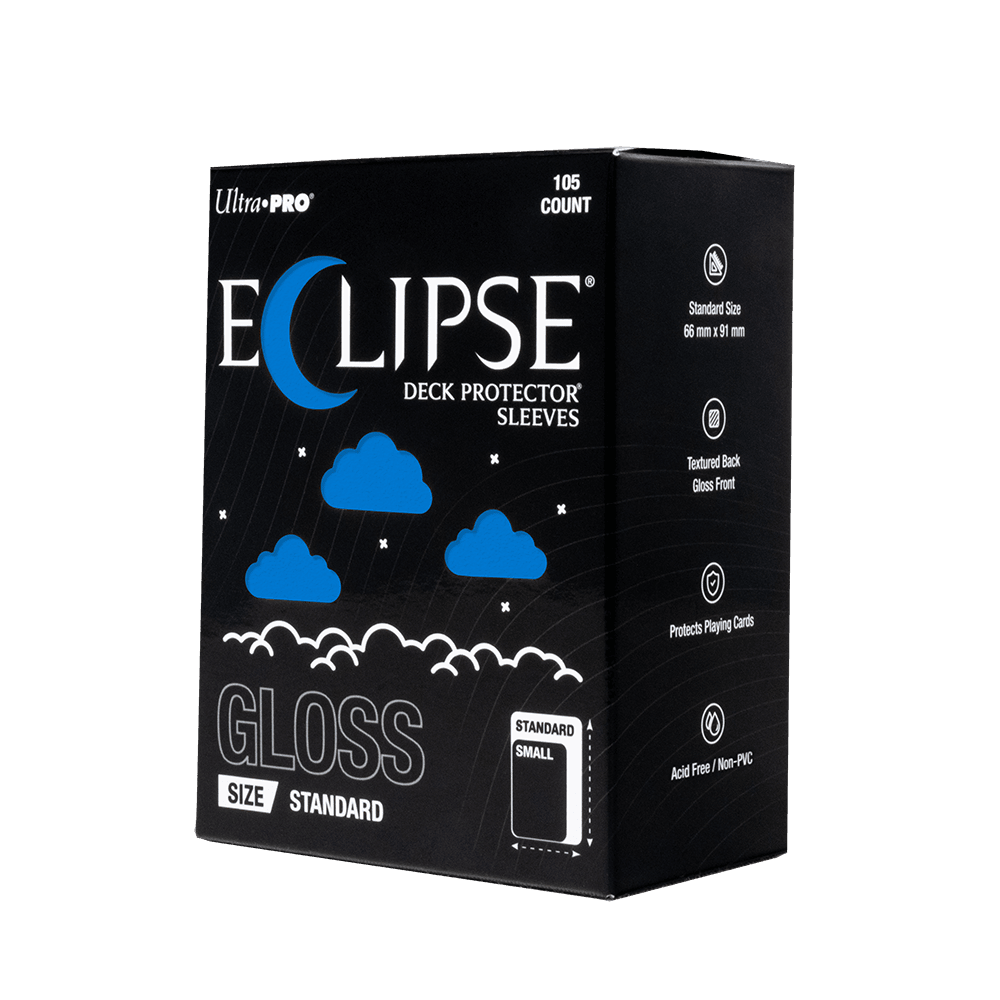 ECLIPSE® Gloss Standard DECK PROTECTOR® Sleeves: Pacific Blue - 105ct - E-16702 - Ultra PRO- Ultra PRO International
