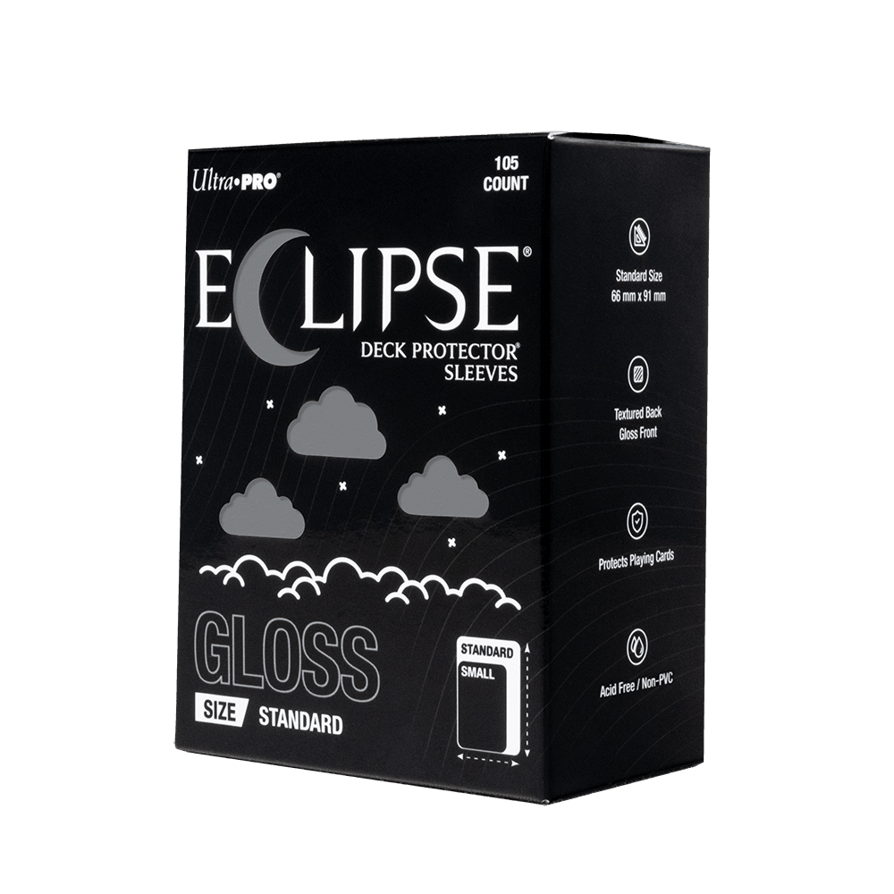 ECLIPSE® Gloss Standard DECK PROTECTOR® Sleeves: Smoke Grey - 105ct - E-16709 - Ultra PRO- Ultra PRO International