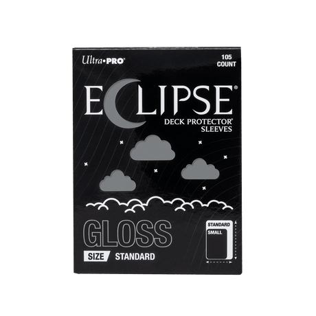 ECLIPSE® Gloss Standard DECK PROTECTOR® Sleeves: Smoke Grey - 105ct - E-16709 - Ultra PRO- Ultra PRO International