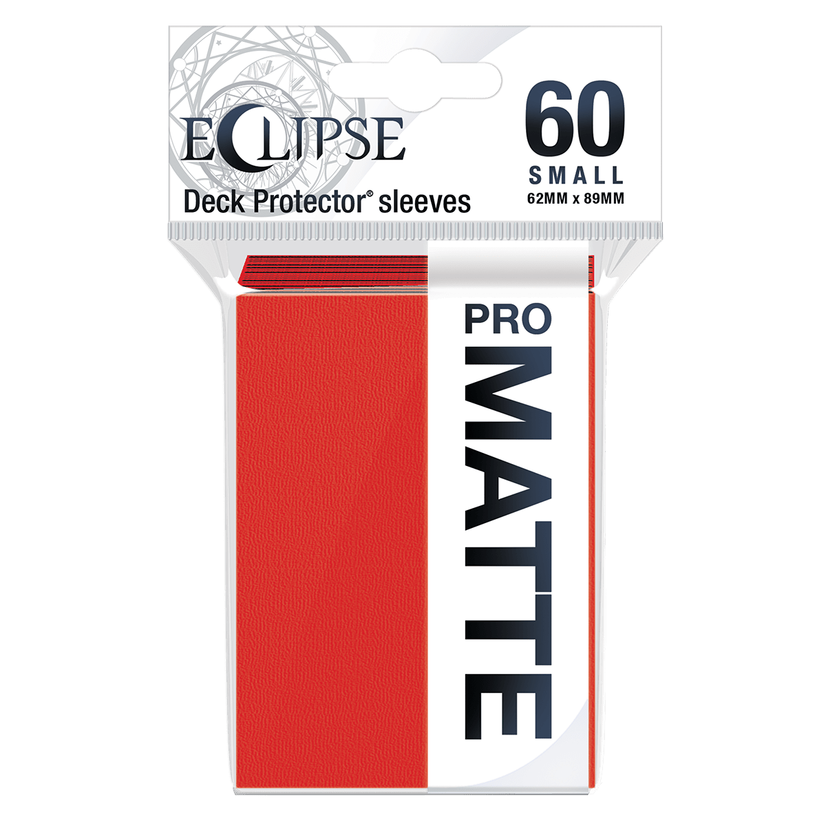 Ultra Pro - Eclipse Matte Small Sleeves 60 Count (Pumpkin Orange) - Protege Todas Tus Tarjetas De Juego, Tarjetas Deportivas Y Tarjetas Coleccionables Con La Tecnología ChromaFusion Ultra Pro