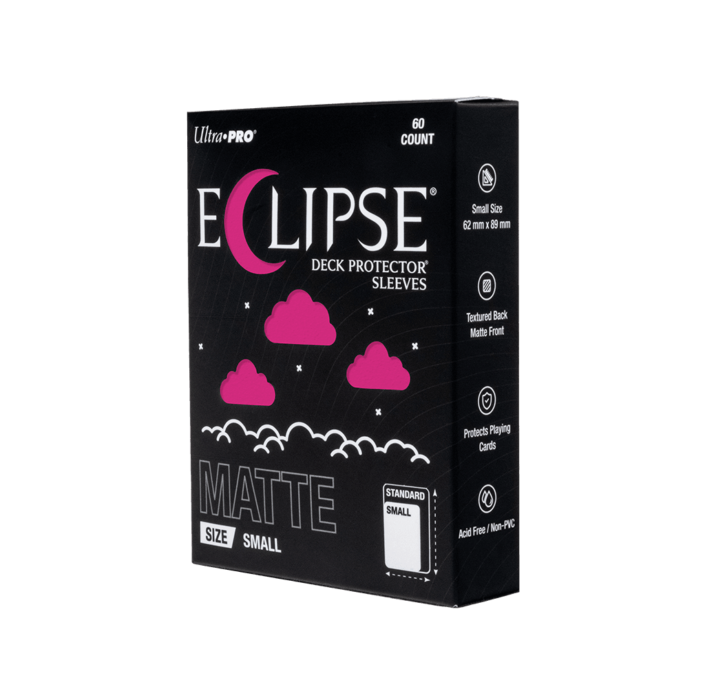 ECLIPSE® Matte Small DECK PROTECTOR® Sleeves: Hot Pink - 60ct - E-16698 - Ultra PRO- Ultra PRO International