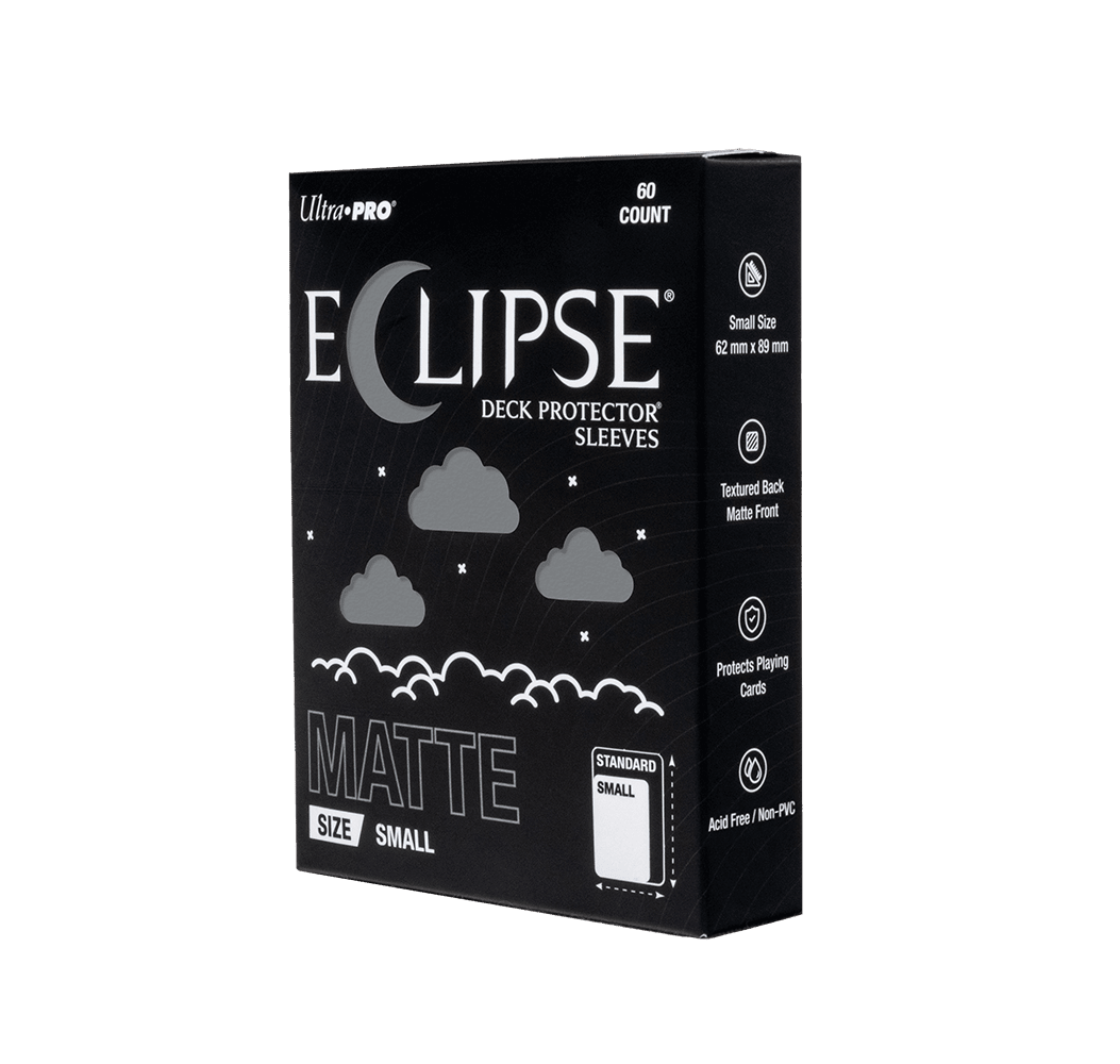 ECLIPSE® Matte Small DECK PROTECTOR® Sleeves: Smoke Grey - 60ct - E-16699 - Ultra PRO- Ultra PRO International
