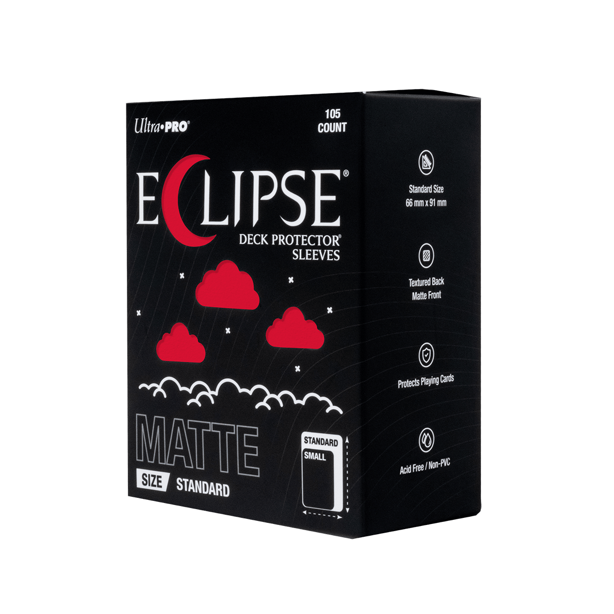 ECLIPSE® Matte Standard DECK PROTECTOR® Sleeves: Apple Red - 105ct - E-16684 - Ultra PRO- Ultra PRO International