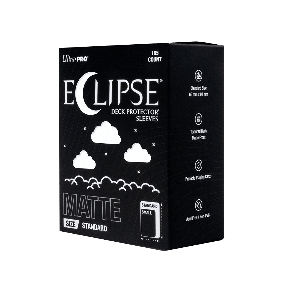 ECLIPSE® Matte Standard DECK PROTECTOR® Sleeves: Arctic White - 105ct - E-16681 - Ultra PRO- Ultra PRO International