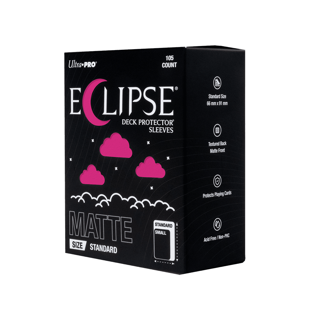 ECLIPSE® Matte Standard DECK PROTECTOR® Sleeves: Hot Pink - 105ct - E-16688 - Ultra PRO- Ultra PRO International