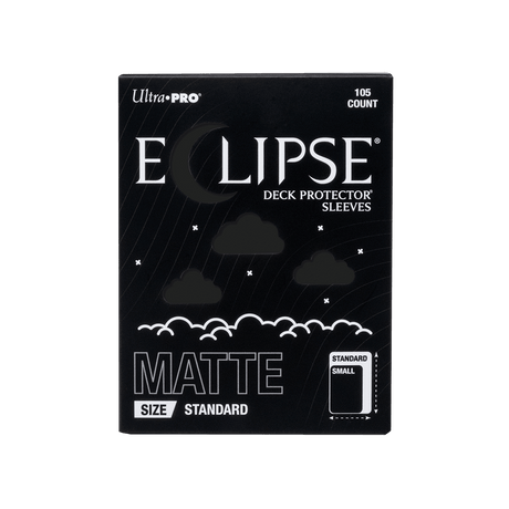 ECLIPSE® Matte Standard DECK PROTECTOR® Sleeves: Jet Black - 105ct - E-16680 - Ultra PRO- Ultra PRO International