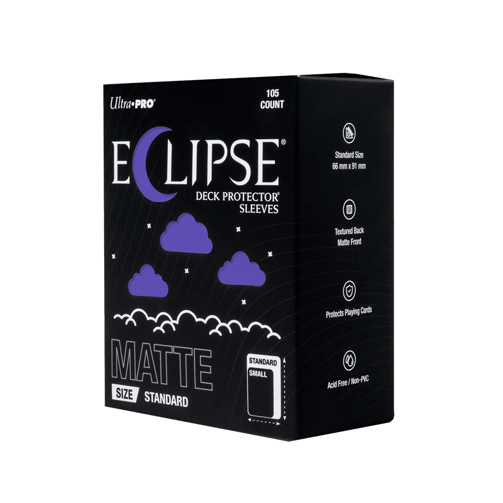 ECLIPSE® Matte Standard DECK PROTECTOR® Sleeves: Royal Purple - 105ct - E-16686 - Ultra PRO- Ultra PRO International
