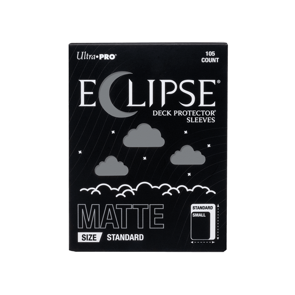 ECLIPSE® Matte Standard DECK PROTECTOR® Sleeves: Smoke Grey - 105ct - E-16689 - Ultra PRO- Ultra PRO International