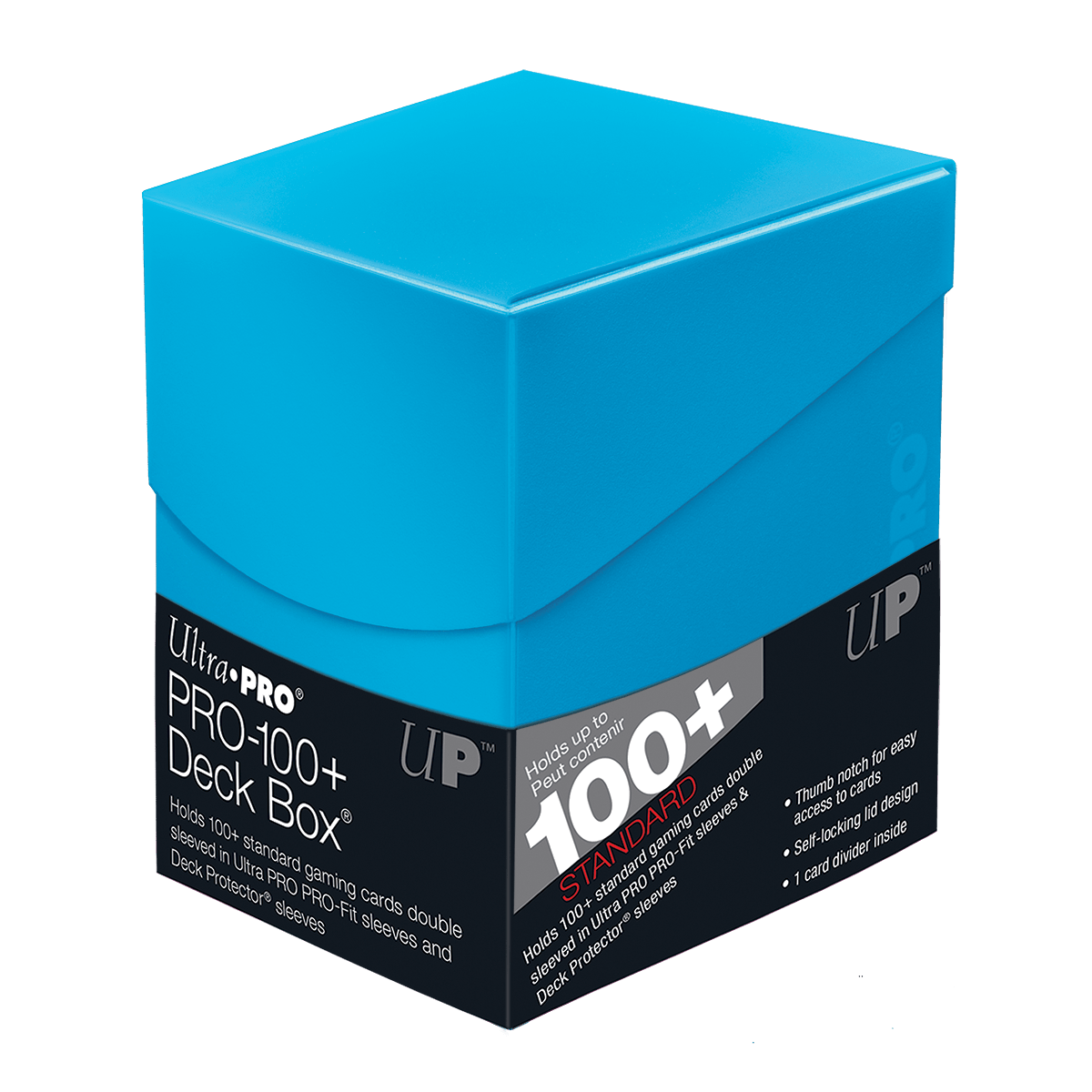 Ultra Pro Eclipse Pro 100+ Deckbox – Schwarz, Für Bis Zu 110 Gesleeve Karten, Mit Selbstschließendem Deckel