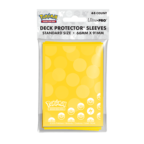 Energy - Lightning Type 65ct DECK PROTECTOR® Sleeves for Pokémon - E-16745 - Ultra PRO- Ultra PRO International