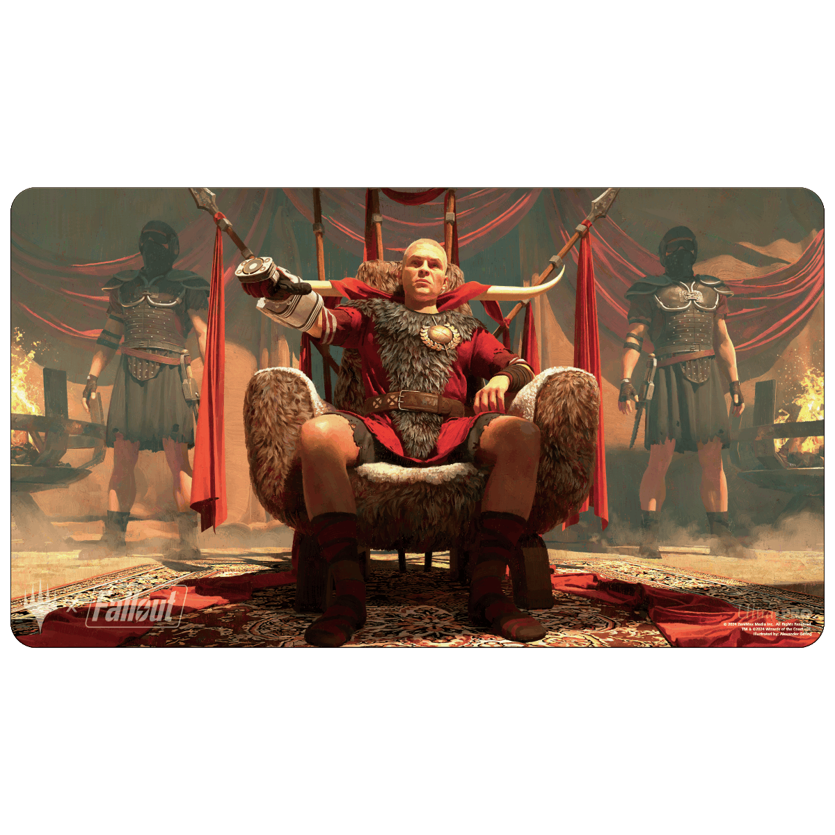 Fallout Caesar, Legion's Emperor Standard Gaming Playmat for Magic: The Gathering - E-38322 - Ultra PRO- Ultra PRO International