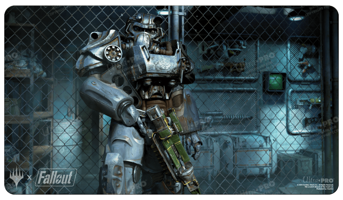Fallout Puresteel Paladin Standard Gaming Playmat for Magic: The 