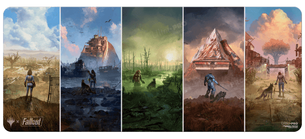 Ultra PRO 6フィートプレイマット Fallout ウェイストランド fallout-wasteland-basic-lands-