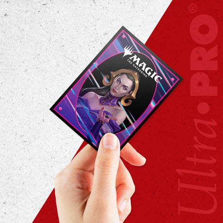 mtg liliana card sleeves Ultra PRO - Foundations 105ct APEX Deck Protector for Magic: The Gathering, Sleeves & TopLoaders for Cards - Friendly Trading Card Game Accessories while the glossy clear front makes your foil cards shine Magic: The Gathering - Foundations