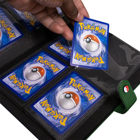 Green 4 - Pocket Premium Snap Binder for the Pokémon Trading Card Game - E-16721 - Ultra PRO International - Ultra PRO International