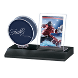 Hockey Puck-standaard, hockeypuckhouder, vitrines, bureau-organizer, doorzichtige presentatiestandaard, verzamelstandaard, acryl opbergorganizer, handtekeningdisplay voor ijshokken Hockey Puck-standaard, hockeypuckhouder, vitrines, bureau-organizer, doorzichtige presentatiestandaard, verzamelstandaard, acryl opbergorganizer, handtekeningdisplay voor ijshokken