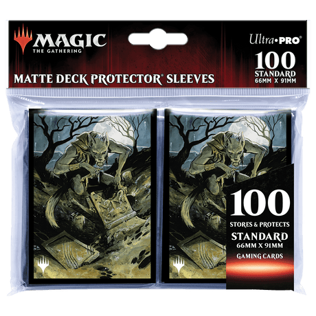innistrad midnight hunt card sleeves Innistrad: Midnight Hunt Seafaring Werewolf Standard Deck Protector Sleeves (100ct) for Magic: The Gathering