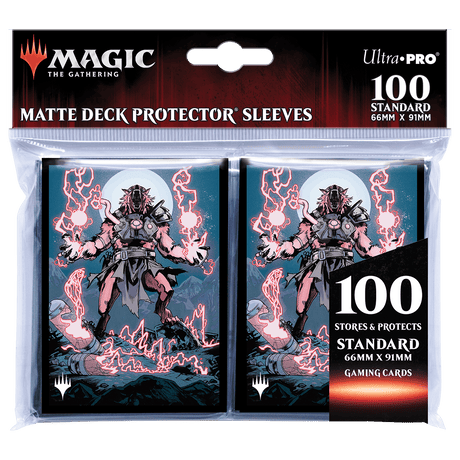 Innistrad: Midnight Hunt Storm-Charged Slasher Standard Deck Protector Sleeves (100ct) for Magic: The Gathering | Ultra PRO International Innistrad: Midnight Hunt Storm-Charged Slasher Standard Deck Protector Sleeves (100ct) for Magic: The Gathering | Ultra PRO International