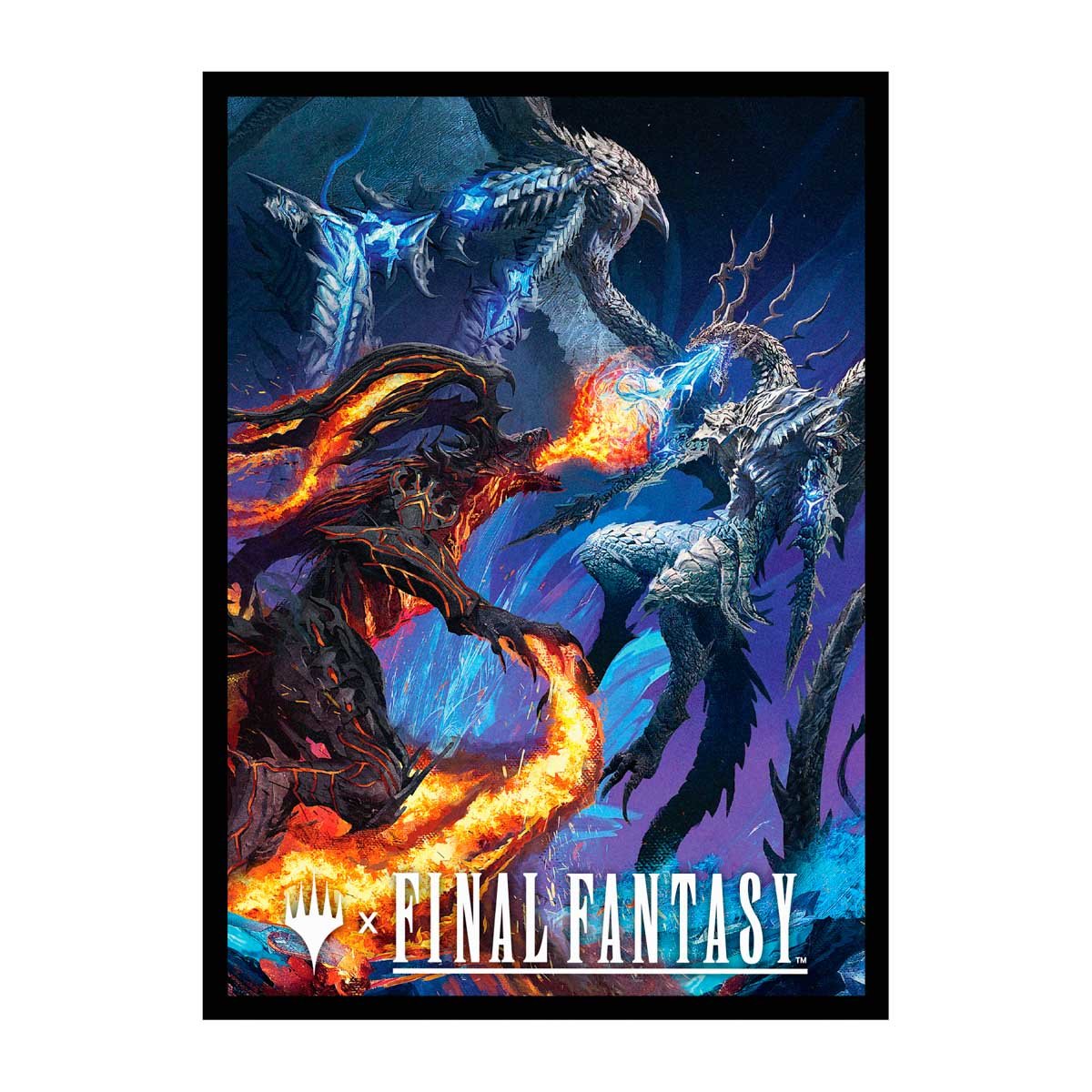 Magic: The Gathering®—FINAL FANTASY™ Bahamut and Ifrit 100ct Deck Protector Sleeves - E - 38707 - Ultra PRO International - Ultra PRO International