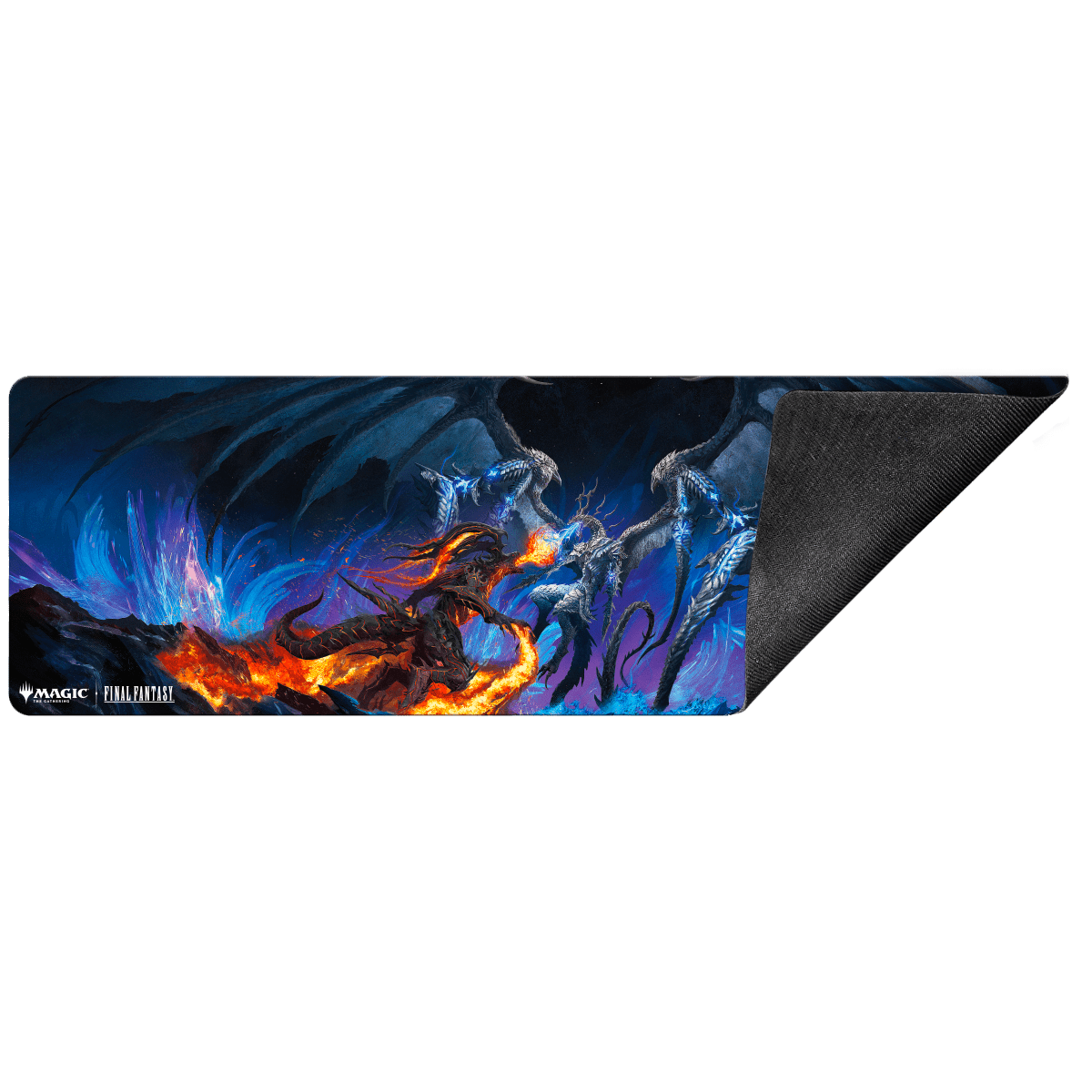 Magic: The Gathering®—FINAL FANTASY™ Bahamut and Ifrit 8ft Table Playmat - E - 38739 - Ultra PRO International - Ultra PRO International